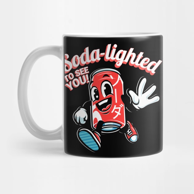 Funny Soda Can Mascot Pun by Designed By Marty